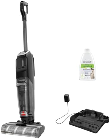 Bissell CrossWave OmniForce Edge, Aspirapolvere Senza Fili, Aspira e Lava Insieme o Modalità Solo Aspirazione, Lavapavimenti Potente con Tecnologia ZeroGap, 240m² Pulizia per Più Superfici, 4017N