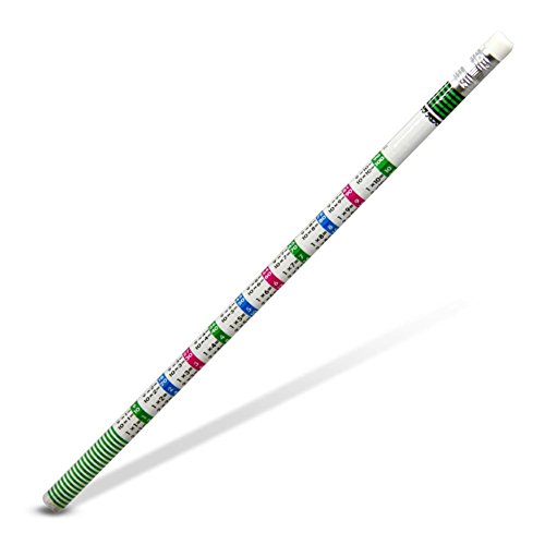 12er Set Bleistifte mit Radiergummi, mit dem kleinen Einmaleins, zum Rechnen, Üben