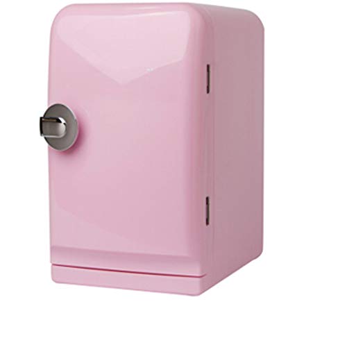 Preisvergleich Produktbild 5L Rosa Mini Kühlschrank, Aufbewahrung für Autopartitionen, Geeignet für Bierkost Und Milchfruchtkühlung, Geeignet für Innen, Auto, Büro