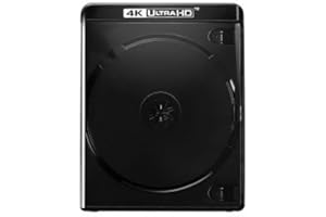 Amaray Boitiers Double Blu-Ray 4K, 15 mm, Machine-Pack-Quality, Noir, 25 pièces