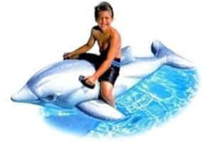 Intex Inflatable Dolphin Rider Ride On Beach Toy Lilo Swim Pool Float
