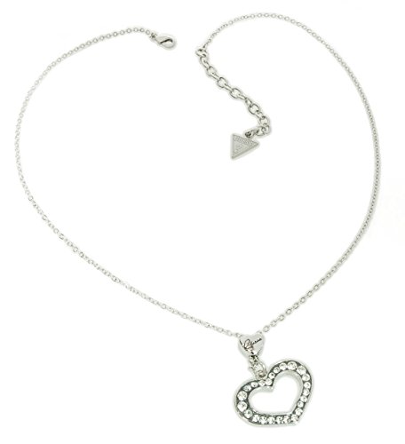 Guess Damen-Halskette Metall mit Herz UBN11226