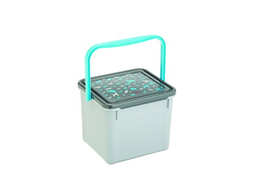 Rotho Aufbewahrungsbox für Tierfutter aus Kunststoff (PP), mit Tragegriff und Motiv auf Deckel, für circa 3 kg Trockenfutter - 3