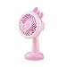 Produktbild Ventilator Tischventilator für Büro, Zuhause den Schreibtisch Schlafzimmer Leise mit LED Licht mini und Heiße Sommernacht mit USB-Ladekabel