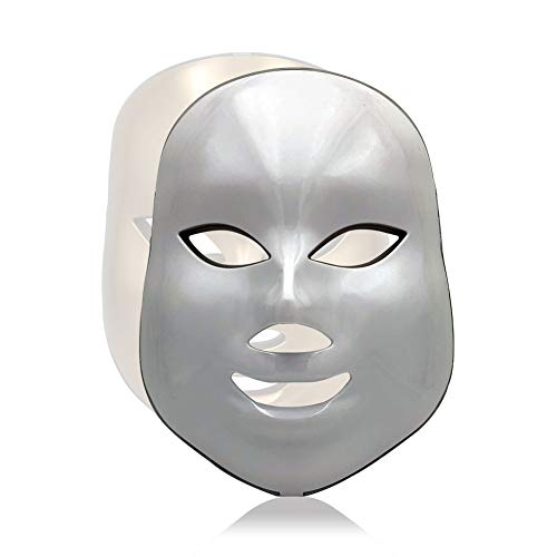 Máscara LED facial de 7 colores, Maquina Terapia Terapéutico de luz, blanqueamiento, Antienvejecimiento, Rejuvenecer, Eliminación de Arrugas