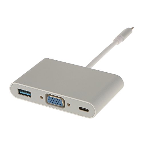 Generic Usb 3.1 Typ C Vga USB 3.0 Buchse AV-Adapterkabel Konverter Silber - 6