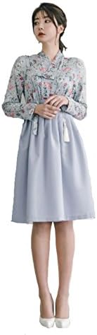 Sassy Pippi Korean Modernized Traditional Costume Modern Hanbok (M, Set E)