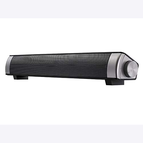 Preisvergleich Produktbild ForceShtrength USB-aufladbarer Soundbar-Subwoofer-Stereolautsprecher für Computer Schwarz