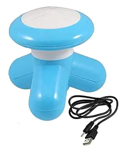 Muktanand Enterprise Mini Small Portable Electric Triangle Handheld 3 Leg USB Full Body Vibration Massager for Man Woman