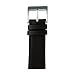 Produktbild Roobaya Apple Watch Sauvage Leder Armband Schwarz 38 mm: Echtleder Wechselarmband mit Adapter und Schließe in Aluminium Silber, für Series 1, 2, 3