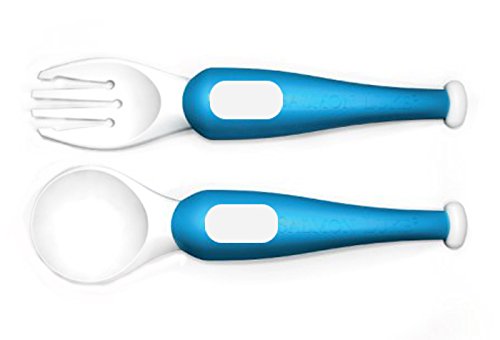 Toddler Training Cutlery - "me-feed-me" by Salmon Luke (Blue)