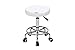 Price comparison product image Harima Lightweight Professional Chrome Gas Lift Stool | Wheeled Chair & Adjustable Height | Salon, Massage Spa, Cosmetic & Tattoo Art Treatment, Medical & Dental Clinic Use | 33x33x46.5-61 cm