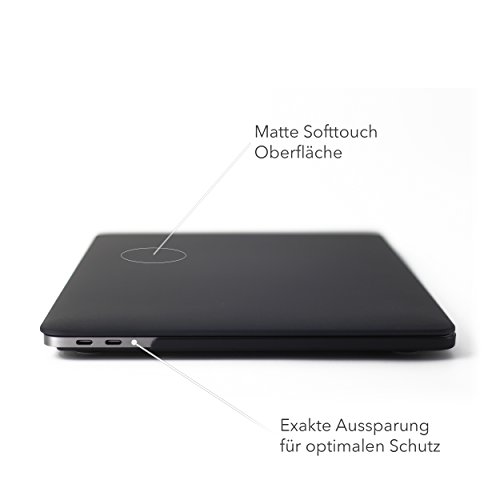 Starterkit - MacBook Pro 13   2016   2017 Modell  - Hardcase  matt    2 x USB-C Adapter  Black 