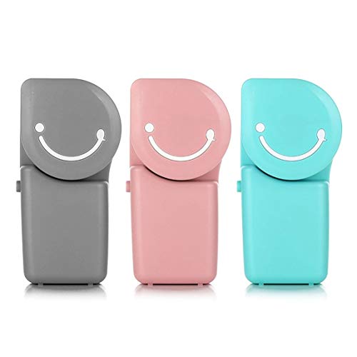 Preisvergleich Produktbild Footprintse Tragbarer Lächeln-Gesichts-Luft-Ventilator USB-wieder aufladbarer abkühlender Ventilator mit 600mAh Batterie-Farbe: Rosa