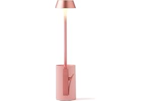 Lexon MIMI Lampe de Lecture à Pince, Lumière pour Lire au Lit, Socle Inclus pour Table de Chevet, 9 couleurs LED, Accessoire Liseuse Rechargeable USB-C - Rose