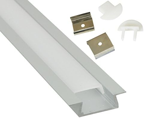 Fluxia 2 m Recess Section Aluminium LED Tape Profile
