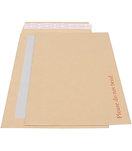 'Please Do Not Bend' Cardboard Backed Envelopes - C6 C5 C4 C3 B4 B5 - Peel & Seal (UK Made)