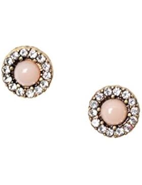 Ohrstecker Strasssteine Vintage Gold | Ohrringe Blumen Modeschmuck Frauen Mädchen nickelfrei