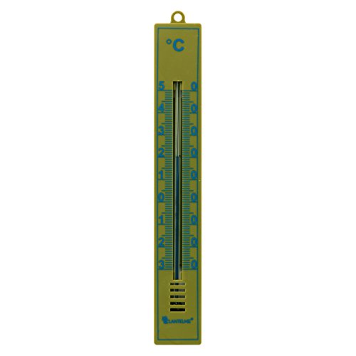 Lantelme 6491 Set 2 Stk Regenmesser in grün mit Erdspieß und 1 Stk Gartenthermometer mit Analoger Temperaturanzeige -30 bis +50 °C - 4