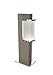 Price comparison product image Osram Noxlite Hal Cylinder Ground Short 1 x 20 W Outdoor Bollard Light/32 cm Height/Dimmable/Brushed Stainless Steel/Warm White, 2700 K - Anthracite Grey