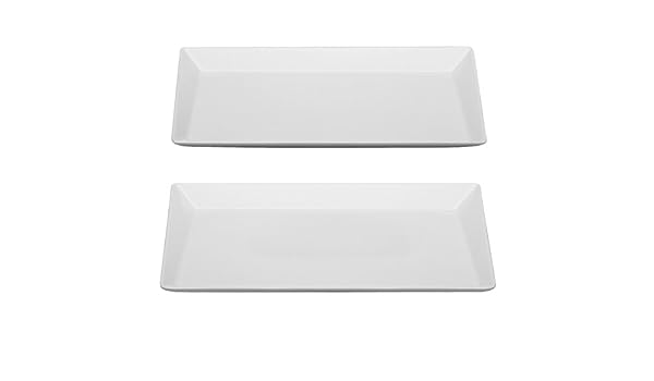 Tafelstern Pla Y Tes Platte Eckig Asymmetrisch 36 Cm 2 Stuck Im