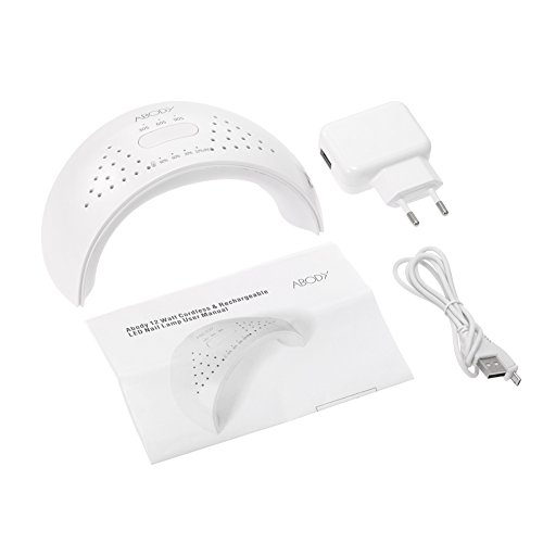 Abody 12W LED UV Lampe Drahtlos Nageltrockner Nail Dryer Fingernagel & Zehennagel Nagelhärtung Maschine Nail Art Malerei Salon Tool EU Plug - 9