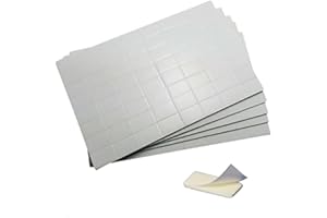 JKG® 320 x STRONG DOUBLE SIDED STICKY FOAM PADS - Self Adhesive White Craft Pads | For Home Office Walls, Car Dashboard | Hanging Signs, Posters, Photos, Doorbell (Nail, glue alternative) [HEAVY DUTY]