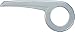Produktbild DEKAFORM 194-3 Kettenschutz Chain Guard Easy Line für BBF Bauer Heidemann Konsul Sprick Fahrrad 40 / 42 Zähne * silber + 4 Schrauben