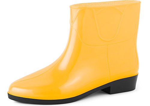 LadeheidWomen's Ankle Rubber Wellington Boots LAZT201801