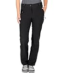 sehr atmungsaktiv Jack Wolfskin Damen Activate THERMIC Pants Women Softshell-Hose, Black, 42