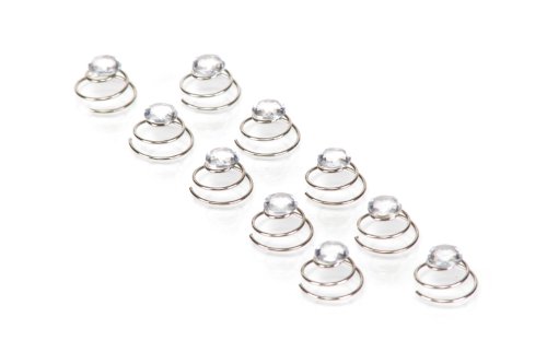 10 x Straß Curlies – Strass Curlie – Brauthaarschmuck, Haarschmuck | SHF - 2