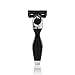 SHAVE-LAB - TWEE - Manual Razor with 4x Razor Blades (P.6+1 - 6 blades + trimmer - for men, black)