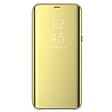 🌞💫🌞Función de soporte y espejo: Este Samsung Galaxy S10e Carcasa Case Inteligente Fecha/Hora Ver Funda de Espejo Flip Caso, ver una película o video en su teléfono fue facilitado por la tapa. Soporte integrado que le permite hacer, leer o ver películas en cualquier lugar, con las manos libres. También es un espejo de maquillaje.