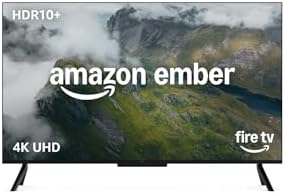 Amazon Ember serie 4 da 55" con Fire TV (ultimo modello), smart TV 4K Ultra HD con telecomando Alexa, HDR10+, processore veloce, Dolby Audio, modalità ambiente, TV in diretta gratuita