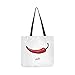 Produktbild Red Delicious Food Paprika Canvas Tote Handtasche Schultertasche Crossbody Taschen Geldbörsen für Männer und Frauen Einkaufstasche