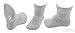 Little Grippers Warm and Cosy Grey Towelling 6-12 Months Baby Socks with Stay On Technology