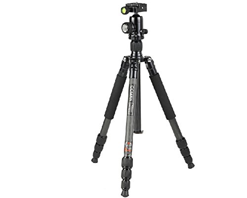 COMAN Dreibeinstativ EMU TM286CC1 Carbon mit Kugelkopf C1 Hhe max. 1,72m bis 18kg belastbar