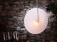 Lunartec Papierleuchte „Rad“ – Weiß inkl. Fassung und Kabel - 4