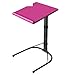 Produktbild Verstellbarer Tabletttisch - TV-Tablett auf Bett und Sofa, bequemer Klapptisch mit 3 Höhen, einfacher tragbarer Klapptisch aus Kunststoff, abnehmbares Schlafsofa Side / Snack / End / Console Laptop-Sc