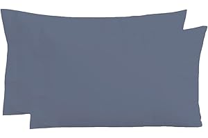 Perlarara Iride - Federa Cuscino 40X60 Bambino Set 2 Federe - Fodera Cuscino Bambino in Cotone Made in Italy - Federe Cuscino 40x60 Bambini Tinta Unita - Ottanio