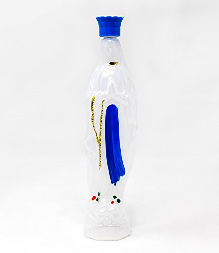 Große Virgin Mary Kunststoff Statue Flasche Lourdes Wasser 20 cm enthalten.