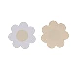 FLORATA 10 Pieces Disposable Sexy Breast Nipple Sticker Cover Flower Shape Lingerie Pasties Stick on Bra