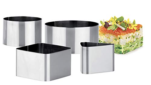 Tescoma 428262 - Juego de 4 moldes Emplatar Chef