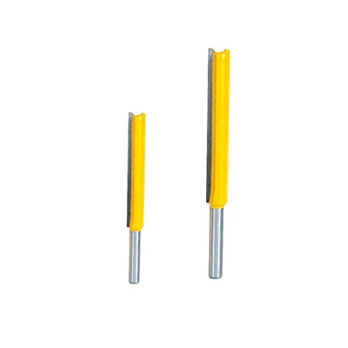 Gazechimp Set of 2tlg. Trim Router Bit Holzschneider Fräser 1/4 "Schaft Extra Lange