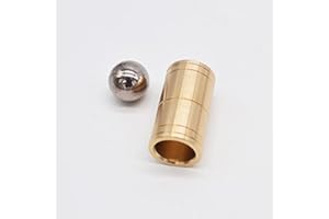 SUMAG Ball & Tube Mystery (Brass) Magic Tricks Steel Ball Sink Down Into Tube Magia Close Up Illusions Props Gimmick Mentalism
