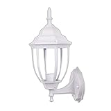 Farol de pared MICENAS color blanco E27 exterior Farol de pared modelo MICENAS fabricado en aluminio de color blanco. Con un portalamparas E27 para montaje en exterior Farol de pared Farol modelo MICENAS para montaje en pared con brazo lateral