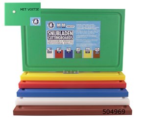 Schneidebrett, Schneidebrett mit Saftrille, Polyethylen, weiß, Höhe: 2 cm - 2