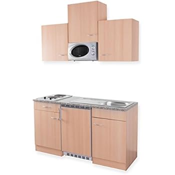 MEBASA MEBAKB1500BBM Singleküche dekorfähiger Kühlschrank