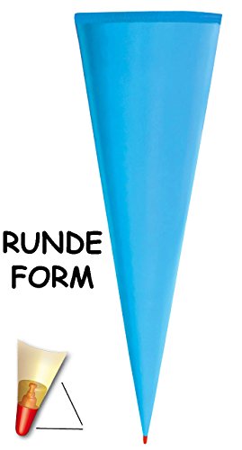 Schultüte – Rohling – einfarbig / Bastelschultüte – WEIß – 35 / 50 / 70 / 85 cm – OHNE Tüll Abschluß – mit / ohne Holzspitze ___ Zuckertüte ALLE Größen – Roth – zum Bemalen, Basteln und Bekleben – für Jungen & Mädchen / Kinder / Geschenktüte – Basteltüte / uni - 4