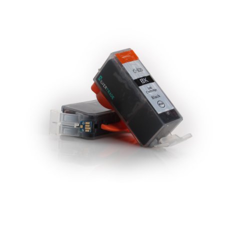 5x schwarz PGI-520BK Tintenpatronen mit Chip kompatibel zu Canon für Canon Pixma iP3600 iP4600 iP4600X iP4700 MP 980 MP 990 MP 540 MP 550 MP 560 MP 620 MP 630 MP 640 MP 640R MX860 MX870 - 2